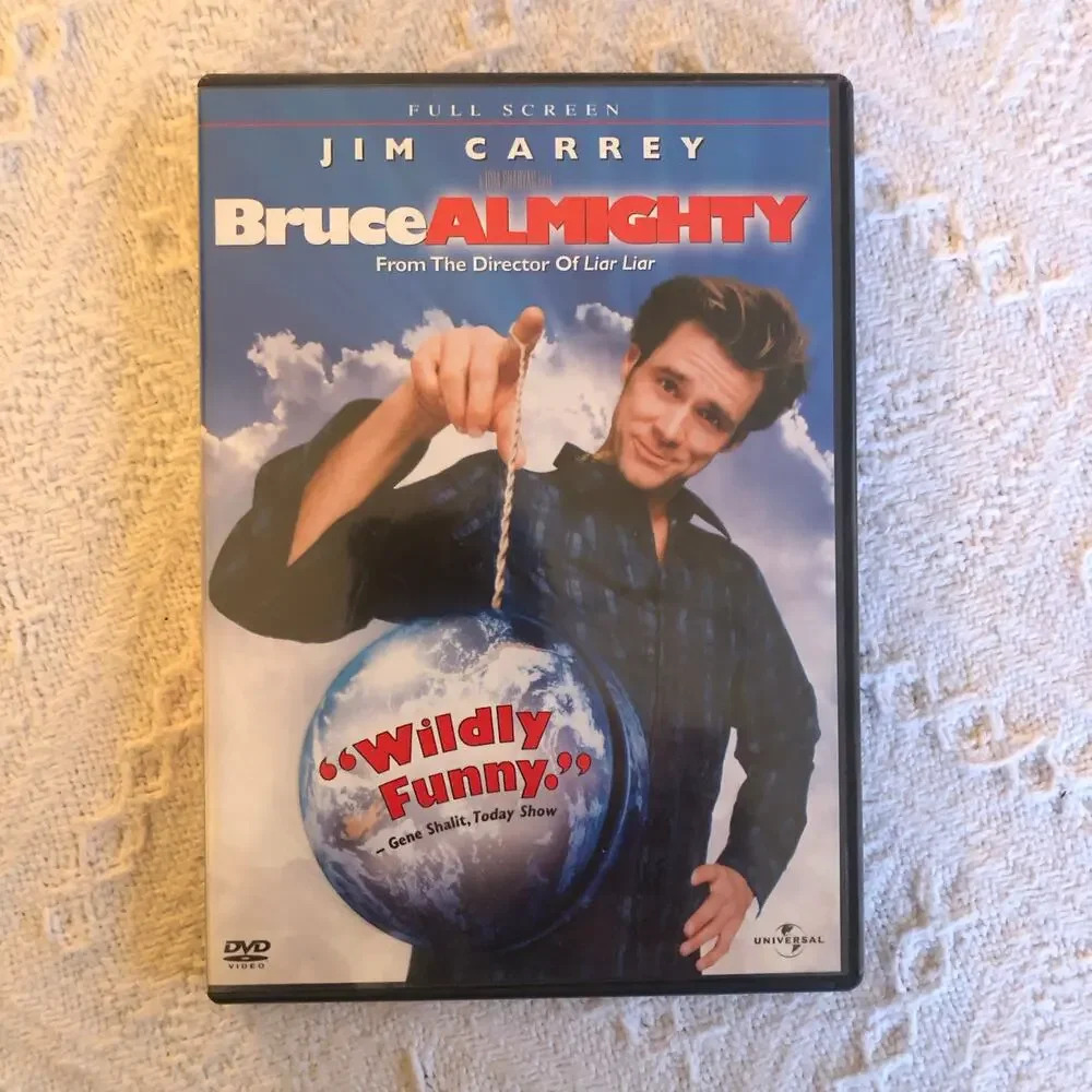 Bruce Almighty Movie Dvd Jim Carrey 2003 Comedy Fantasy Morgan Freeman‎